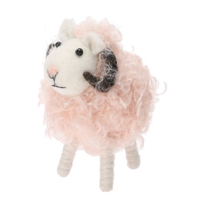 Picture of Felt Mascot fluffy Sheep Pink