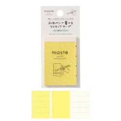 Picture of Maste Pre-cut Masking Tape Sheets Dot Yellow