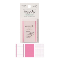 Picture of Maste Pre-cut Masking Tape Sheets Line Pink