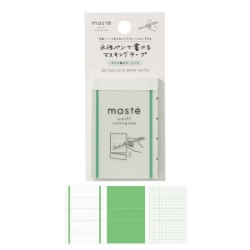 Picture of Maste Pre-cut Masking Tape Sheets Line Green