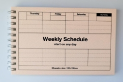 Picture of Design Diary Date Free Weekly Schedule Light Pink