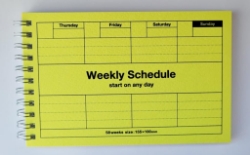 Picture of Design Diary Date Free Weekly Schedule Neo Citron