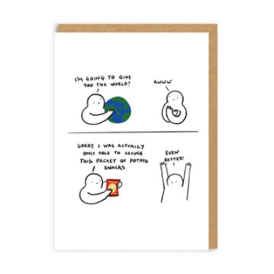 Picture of Potato Snacks Greeting Card