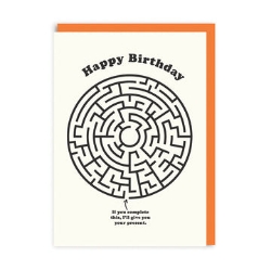 Picture of Happy Birthday Maze Greeting Card (A6)