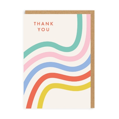 Picture of Thank You Stripes Greeting Card