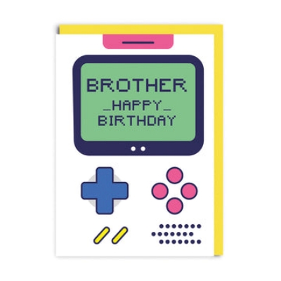 Picture of Gameboy Brother Birthday Card