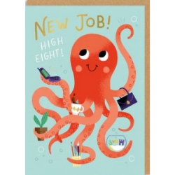 Picture of New Job Octopus Greeting Card