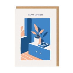 Picture of Record Player Birthday Card