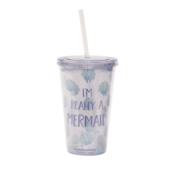 Picture of Mermaid Treasures Drinks Cup With Straw