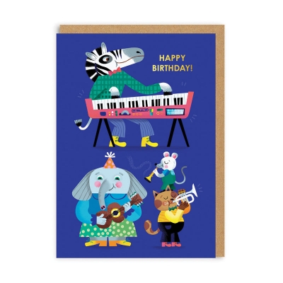 Picture of Animal Band Birthday Card