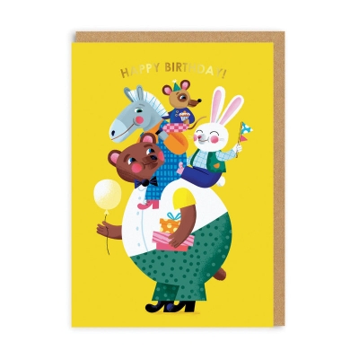 Picture of Animal Piggyback Greeting Card