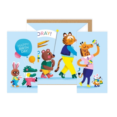 Picture of Birthday Parade Concertina Card