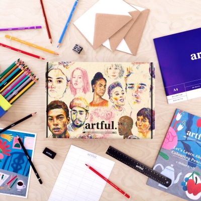 Picture of Artful : Art School in a Box - Colouring Edition