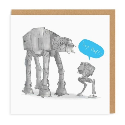 Picture of Sup Dad Square Greeting Card