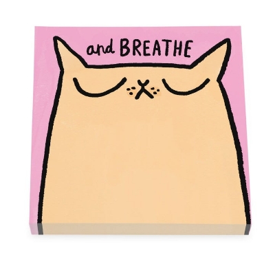 Picture of Breathe Cat Sticky Notes