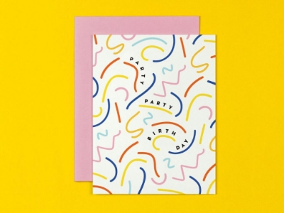 Picture of Squiggle Party Birthday Card