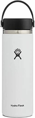 Picture of Hydro Flask 20 oz/ 590 ml Insulated Stainless Steel Insulated Water Bottle, White