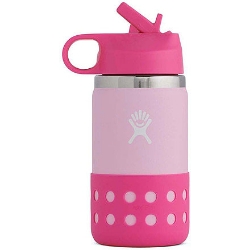 Picture of Hydro Flask - Kids Bottle Wide Mouth Bottle with Straw Lid 350ml / 12oz Plumeria