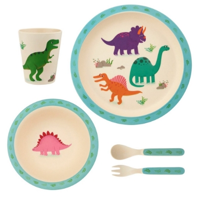 Picture of Roarsome Dinosaurs Bamboo Tableware Set