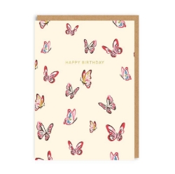 Picture of Happy Birthday Butterflies Greeting Card