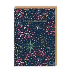 Picture of Congratulations Fireworks  Greeting Card