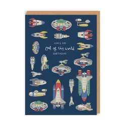 Picture of Out Of This World Birthday (AOP) Greeting Card