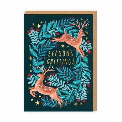 Picture of Deer Seasons Greetings Greeting Card