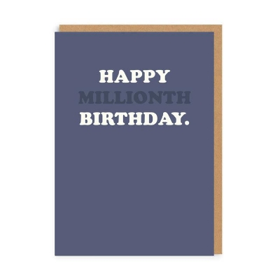 Picture of Happy Millionth Bday Greeting Card