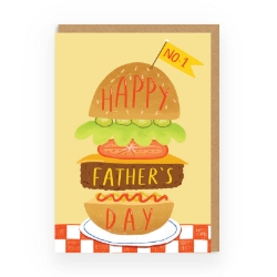 Picture of Fathers Day Burger Greeting Card