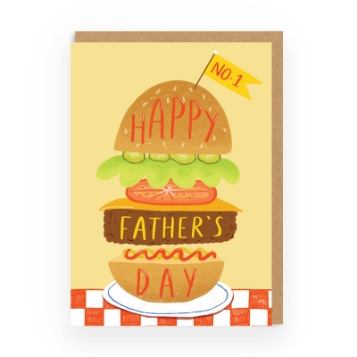 Picture of Fathers Day Burger Greeting Card