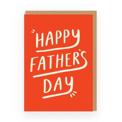 Picture of Fathers Day Retro Type Greeting Card