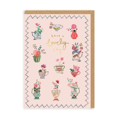 Picture of Have a Lovely Day Vases Greeting Card