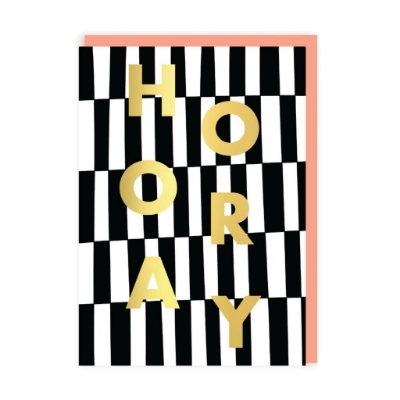 Picture of Hooray Checkerboard Greeting Card