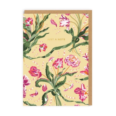 Picture of Just a Note Floral Fancy Greeting Card