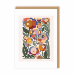 Picture of Abstract Floral Greeting Card