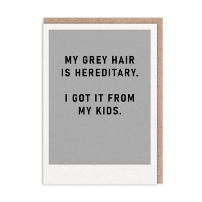 Picture of Hereditary Grey Hair Greeting Card