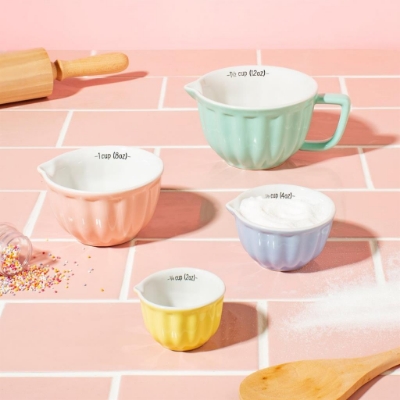 Picture of Retro Pastel Measuring Cups - Set Of 4