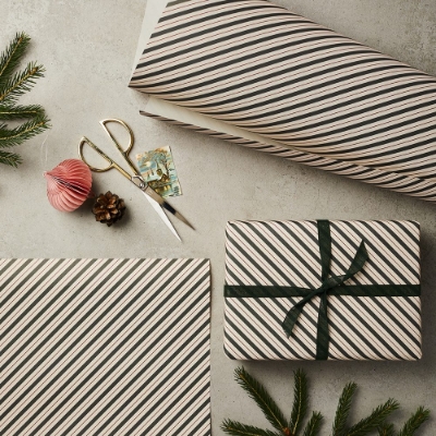 Picture of Christmas Stripe Wrapping Paper