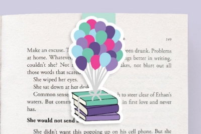 Picture of Purple Balloons And Books Magnetic Bookmark (Jumbo)