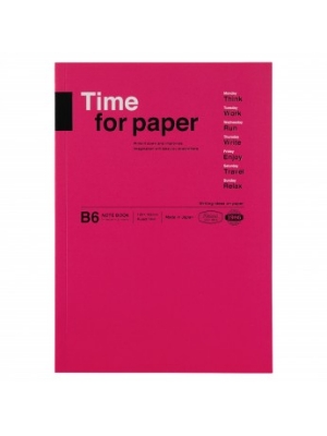 Picture of Time for paper Notebook Pink - B6