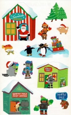 Picture of Mrs Grossman Stickers Santa Village