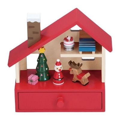 Picture of Wooden Winter Toy Santa House