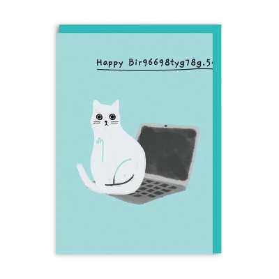 Picture of Happy Bir9669.. laptop Greeting Card