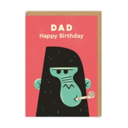 Picture of Dad Birthday Gorilla Greeting Card