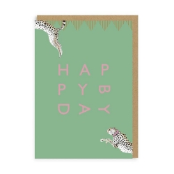 Picture of Happy Birthday Cheetah Greeting Card