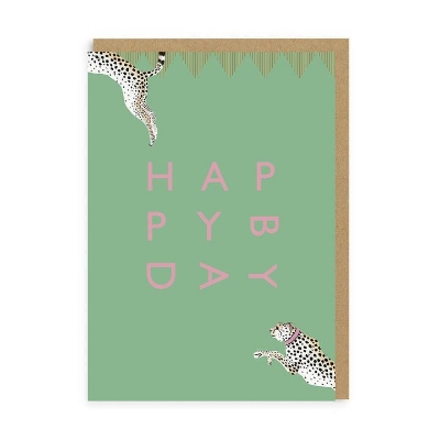 Picture of Happy Birthday Cheetah Greeting Card