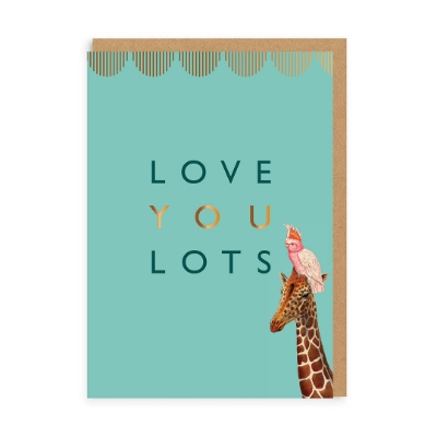 Picture of Love You Lots Giraffe Greeting Card