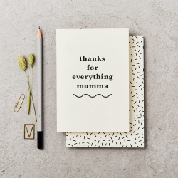 Picture of Thanks For Everything Mumma Hand-Printed Card