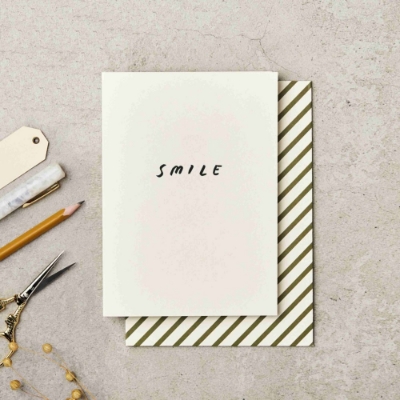 Picture of Smile Hand-Printed Card