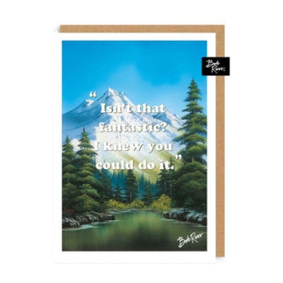 Picture of Isnt it Fantastic River Mountains Greeting Card